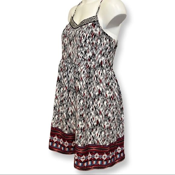 Sleeveless Dress Aztec Print Casual Sundress Summer Dress - Picture 3 of 6